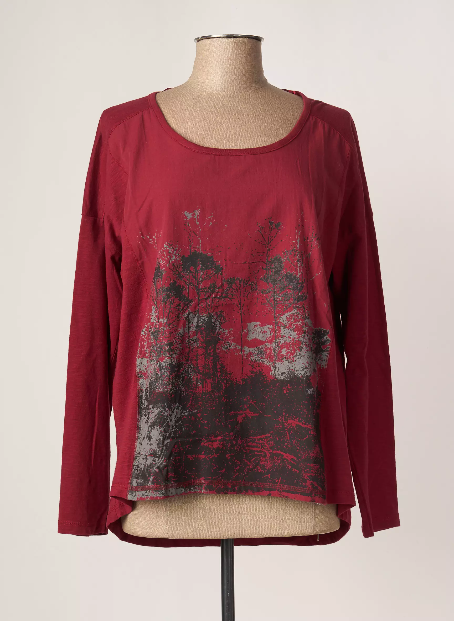 M X O Tshirts Femme couleur rouge