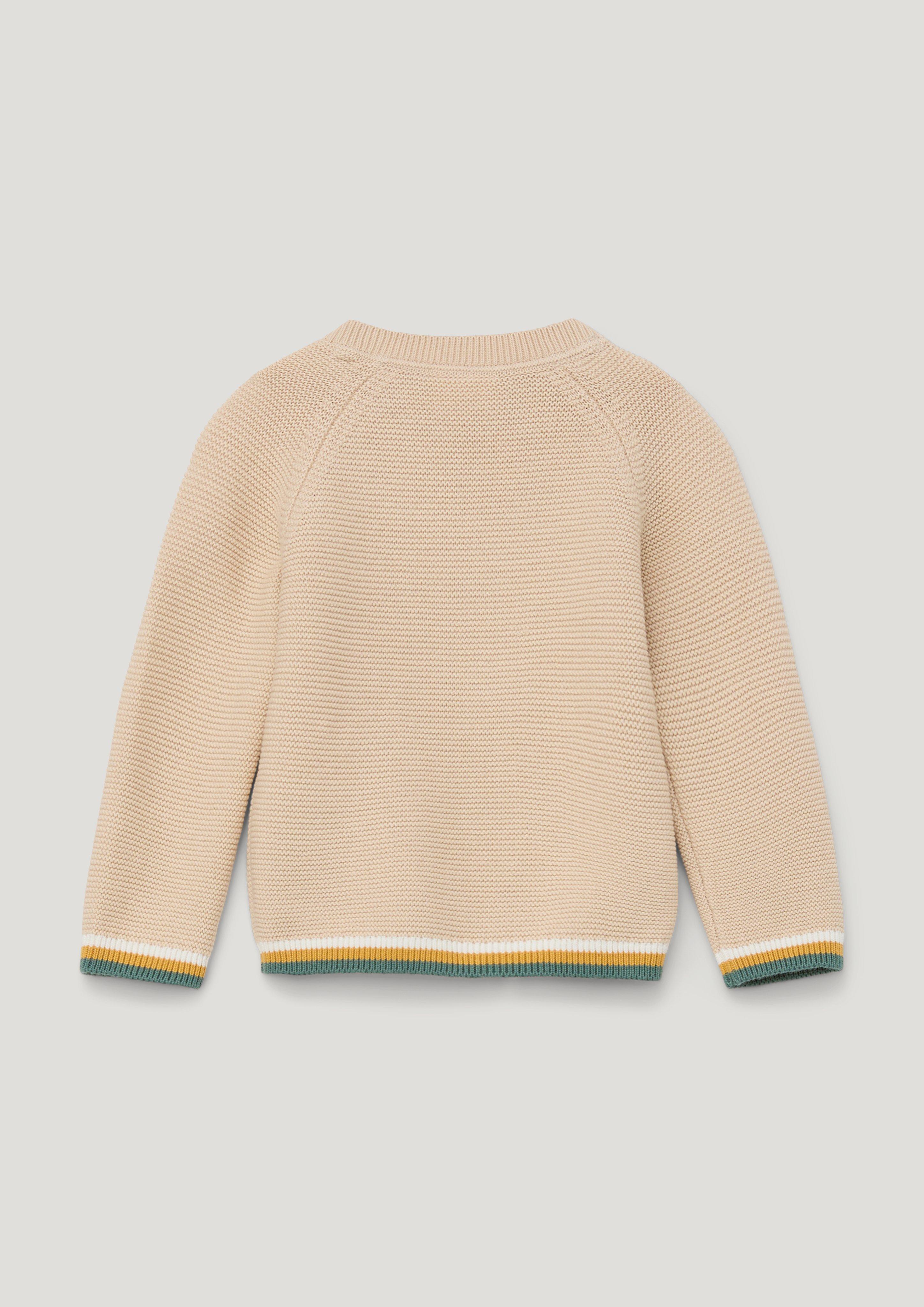 Strickpullover mit Motivprint  2133942-8120