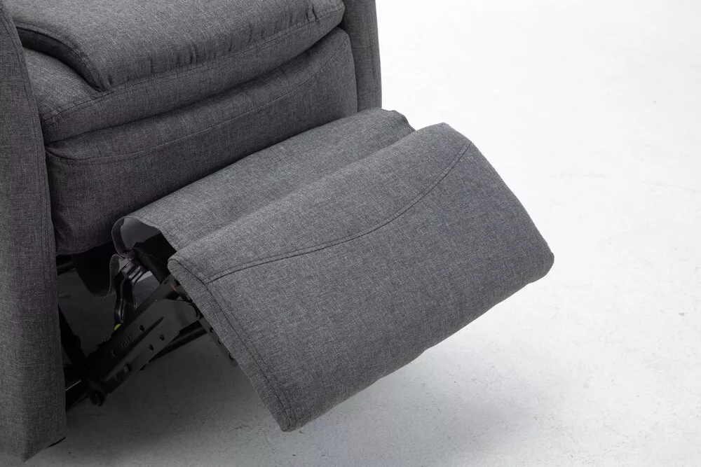 Happy Home Happy Home Relaxsessel mit Liegefunktion Stoffbezug grau