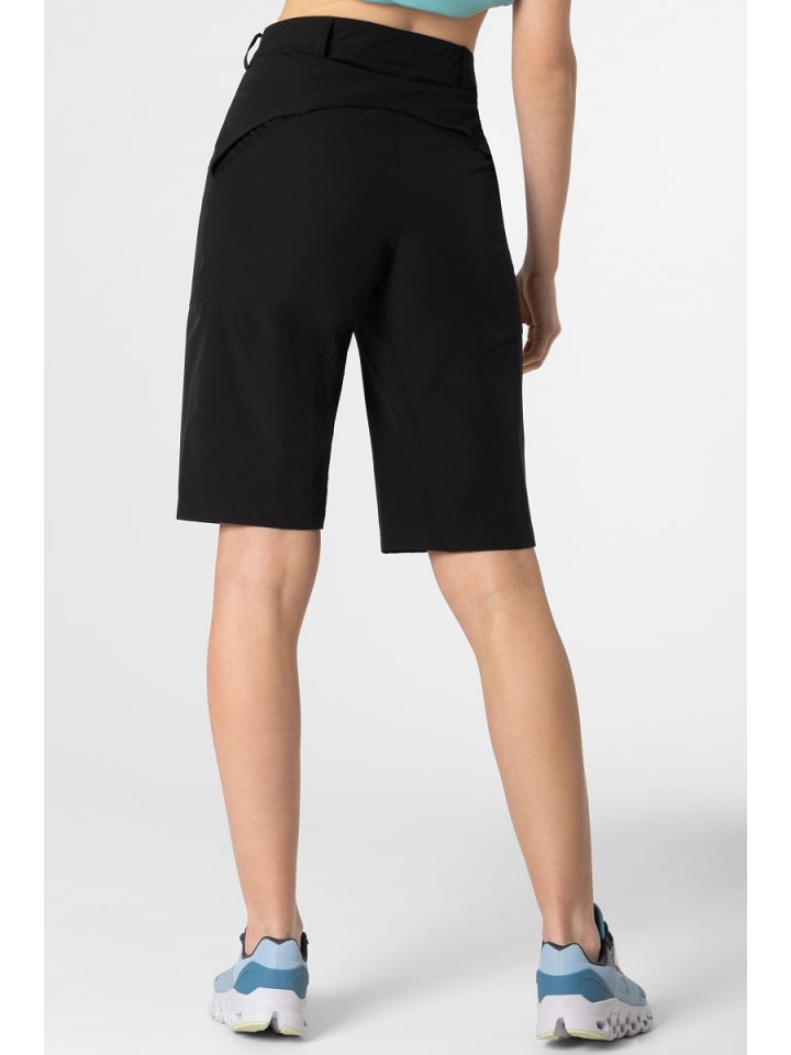 super.natural Merino Fahrradhose W BIKE AND HIKE SHORTS in schwarz günstig kaufen XS