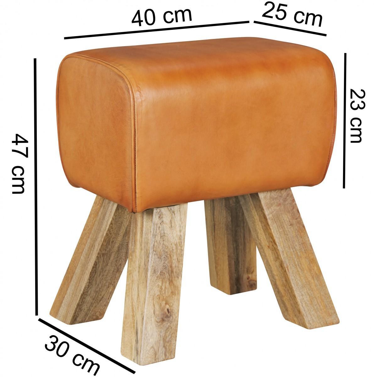 Wohnling Design Turnbock Sitzhocker Braun