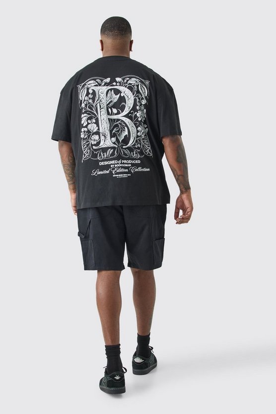 Plus Twill Cargo-Shorts