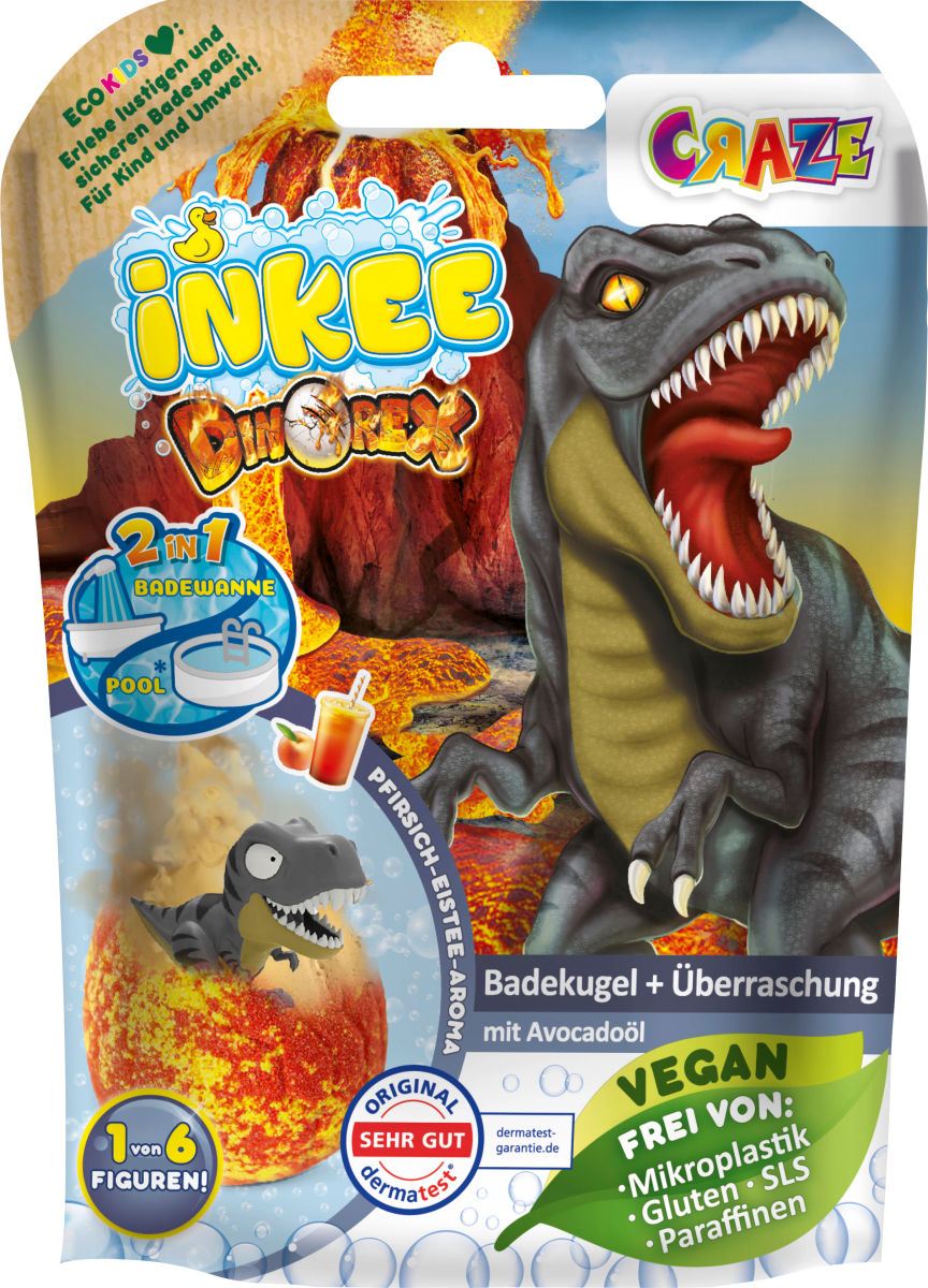 Kinder Badezusatz Badebombe Surprise Dino, 1 St