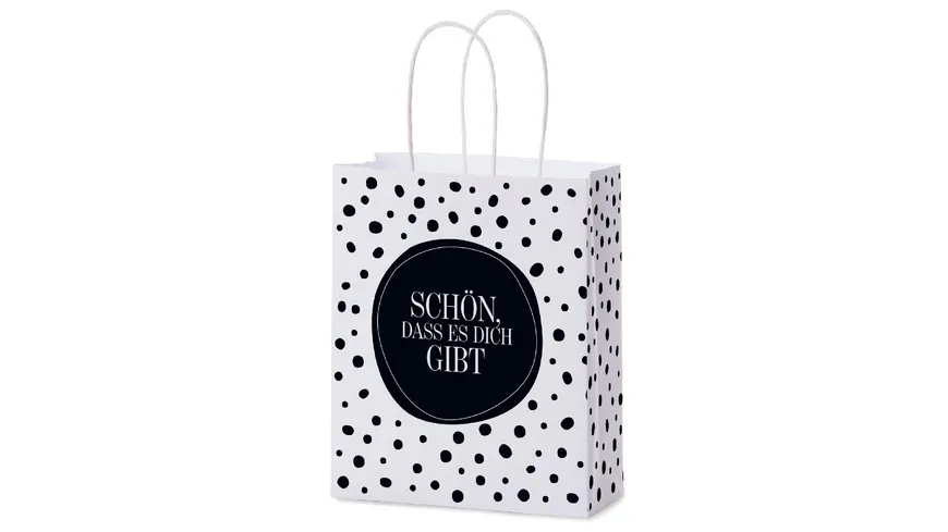 Geschenk für Dich Geschenktüte Punkte Schön, dass es dich gibt