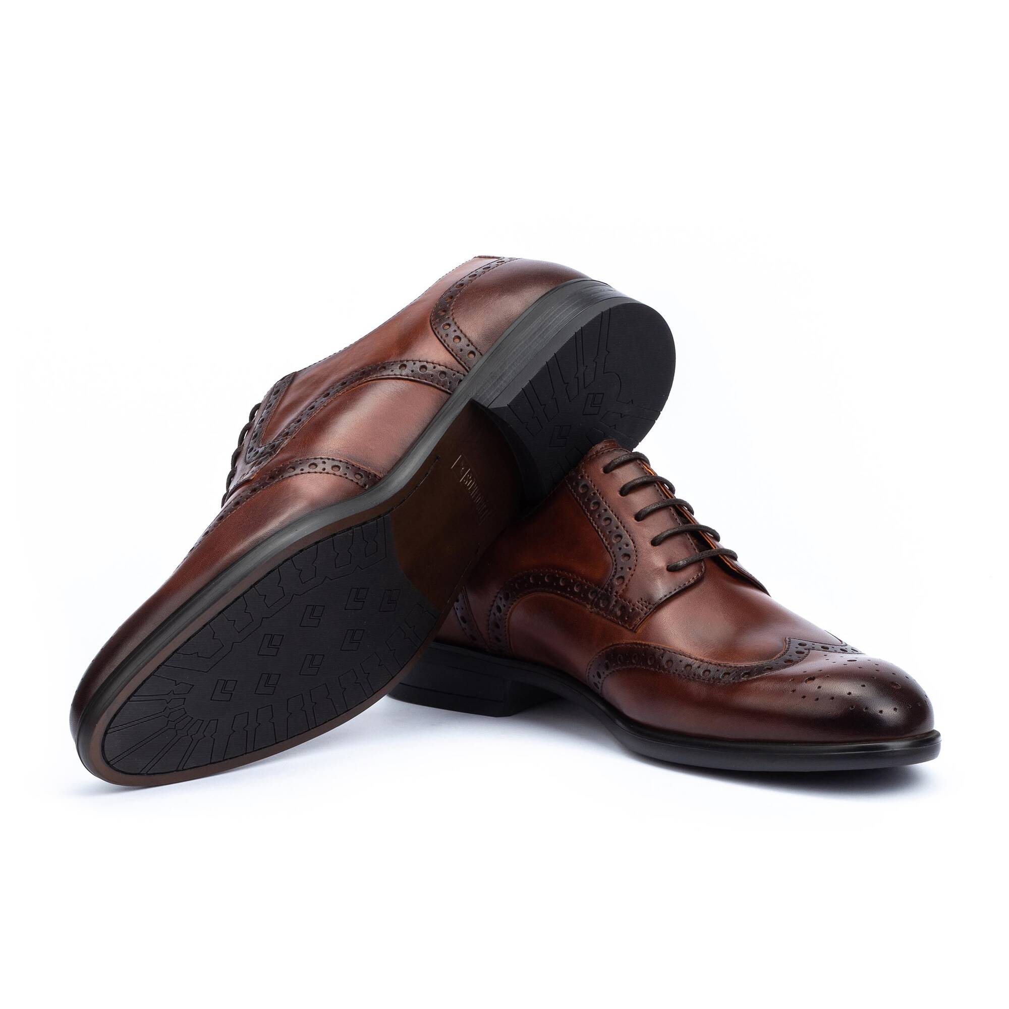 Męskie buty wizytowe sznurowane - skórzane