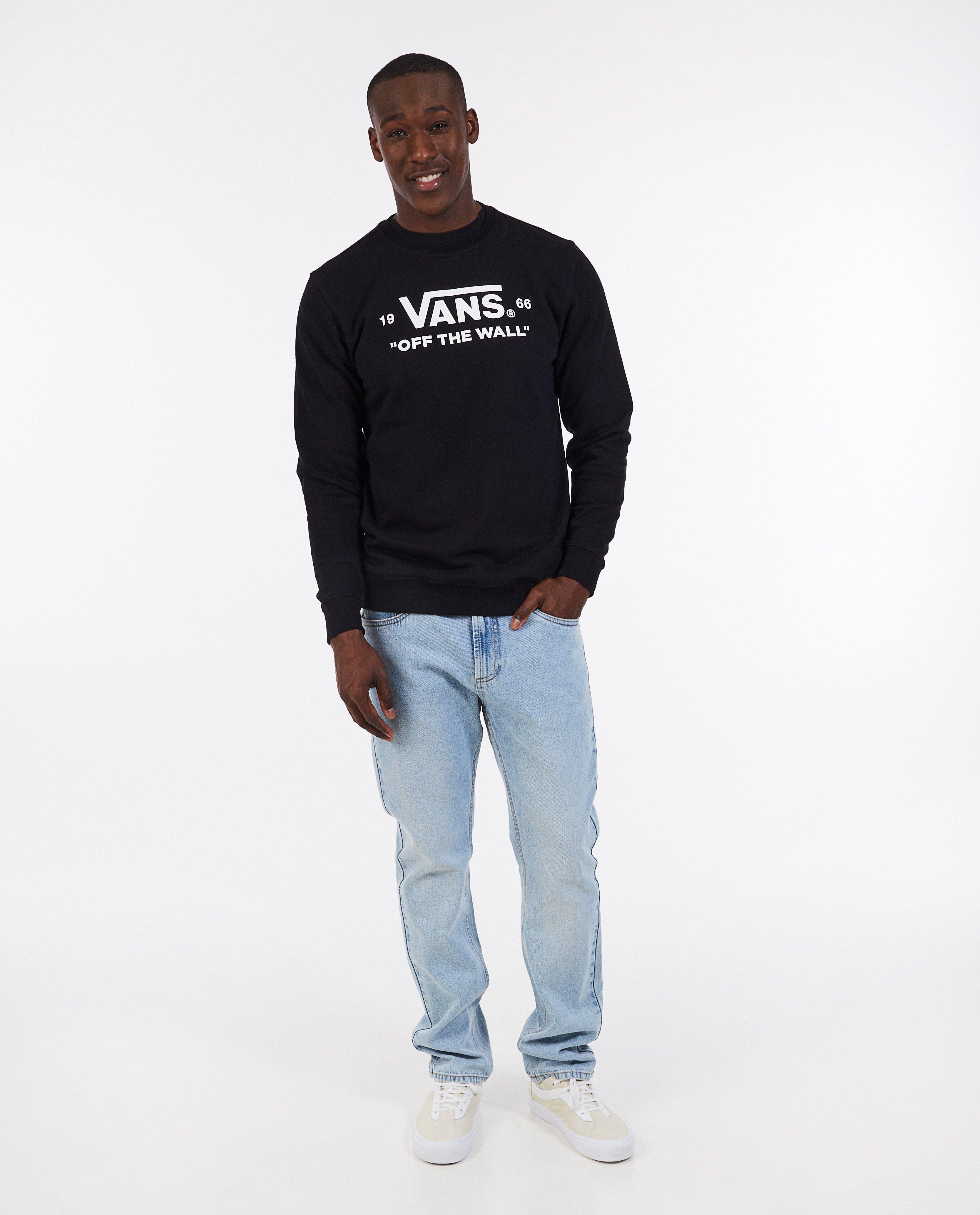 Pulover negru Vans cu litere negre