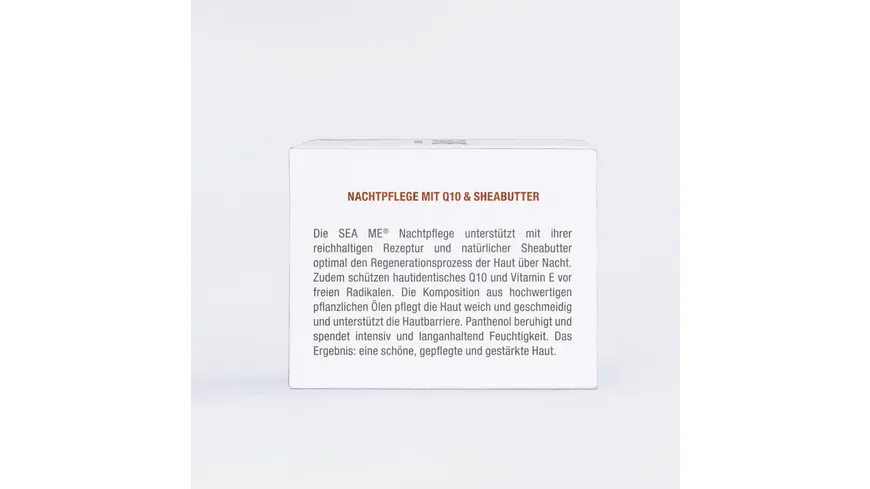 SEA ME Nachtpflege regenerierend mit Q10 & Sheabutter 50 ml