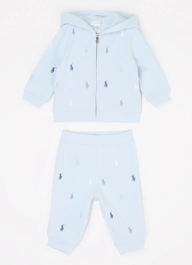 Set din două piese Ralph Lauren pentru băieți: hanorac cu glugă și pantaloni de trening.