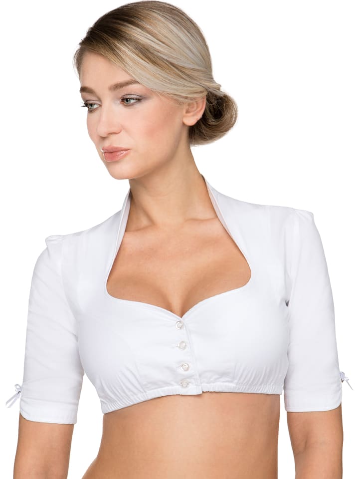 Stockerpoint Dirndlbluse in Weiß günstig kaufen