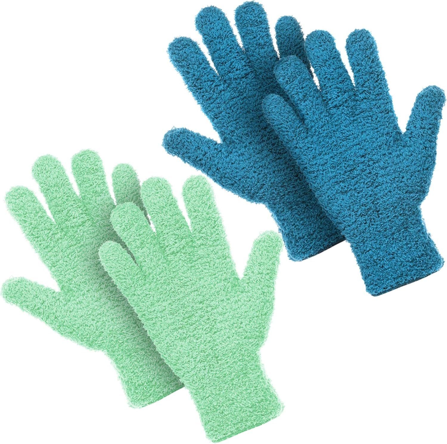 Einemgeld Topflappen Mikrofaser Auto Abstauben Reinigungshandschuhe/2 Paare Staubhandschuhe