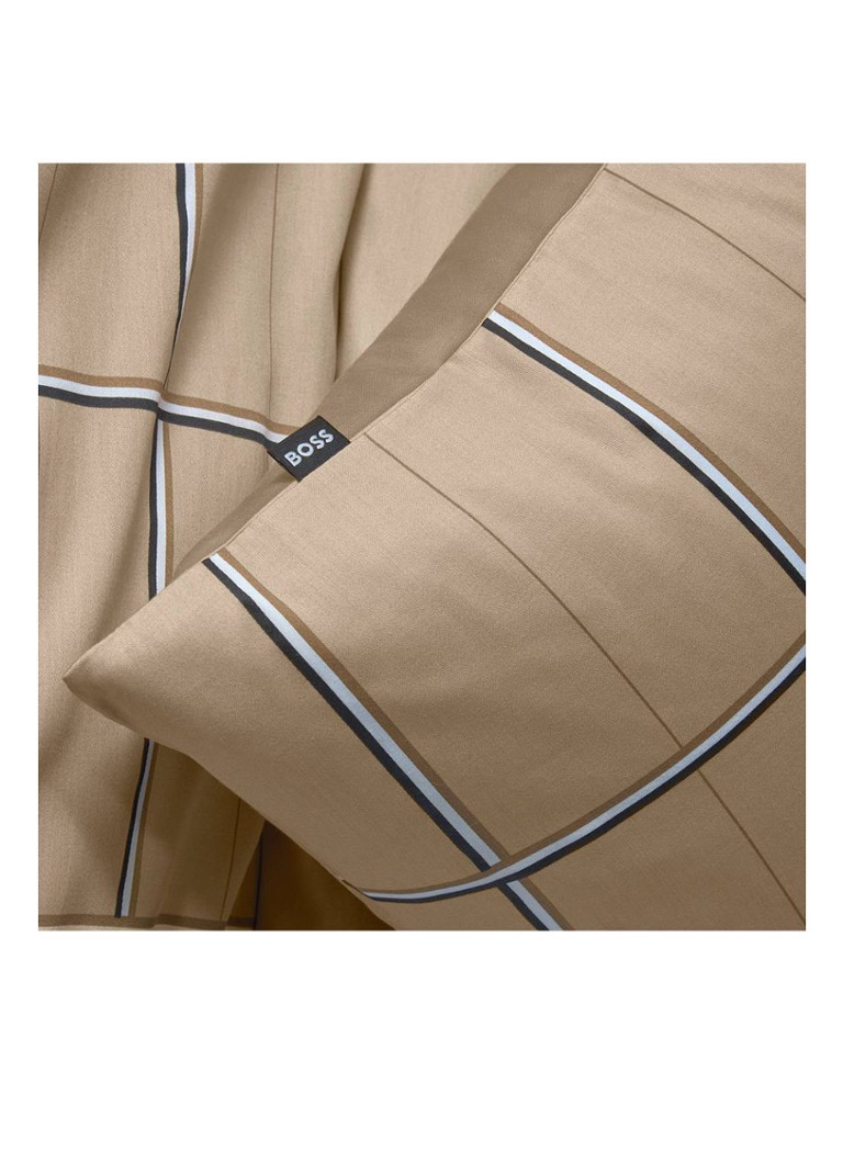 HUGO BOSS Rūtaina satīna spilvendrāna - 80TC