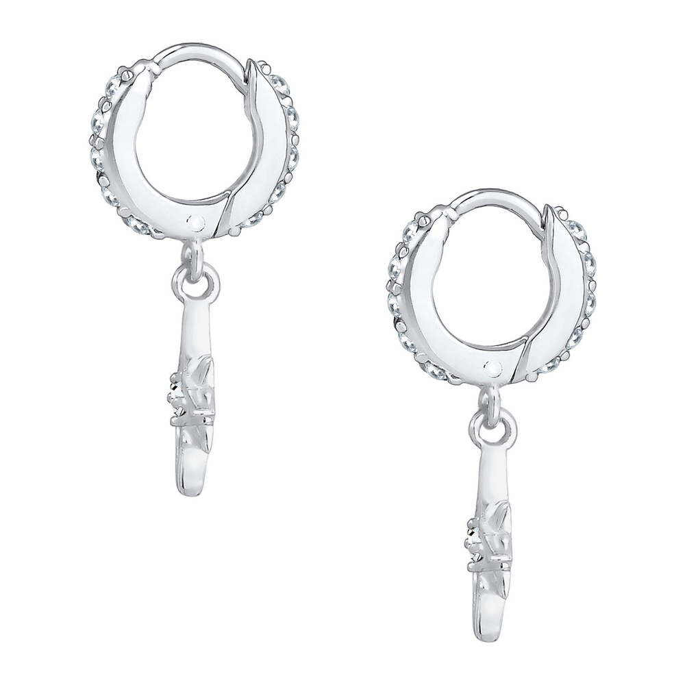 Elli Elli Boucles d'Oreilles Astre Pendre Boucles d'Oreille Femme - (925/1000) Argent  Boucles d'oreilles