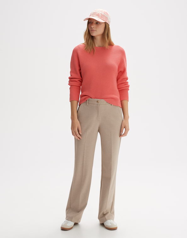 Baumwoll Pullover Perlufa