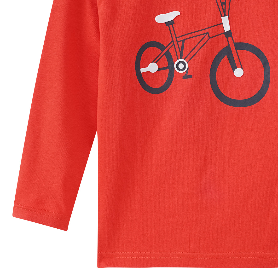 Jungen Langarmshirt mit Fahrrad-Motiv