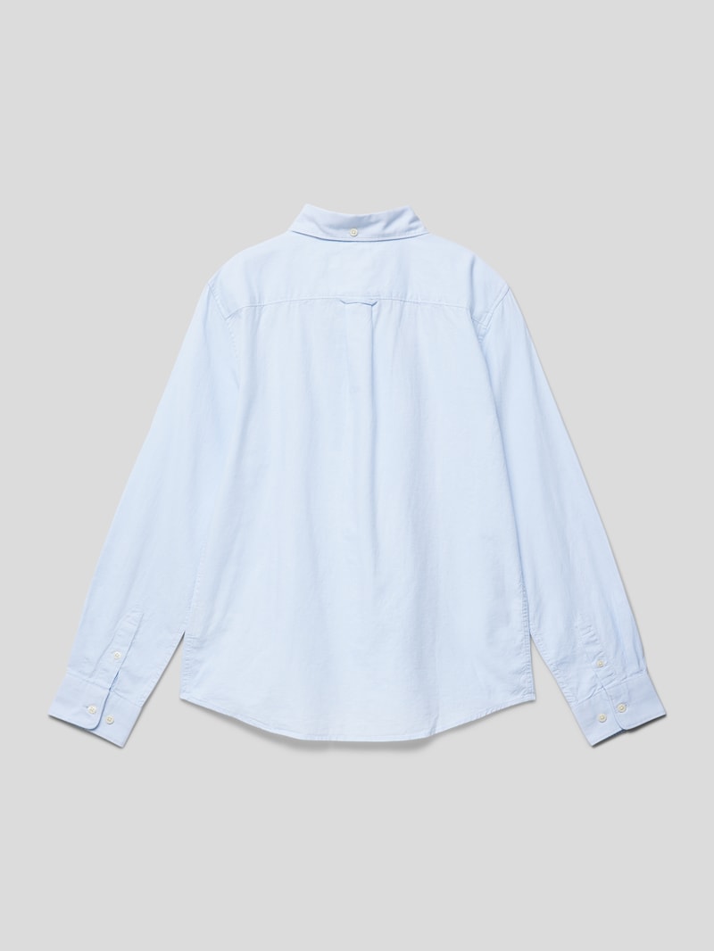 Hemd mit Button-Down-Kragen Modell 'OXFORD' in blau