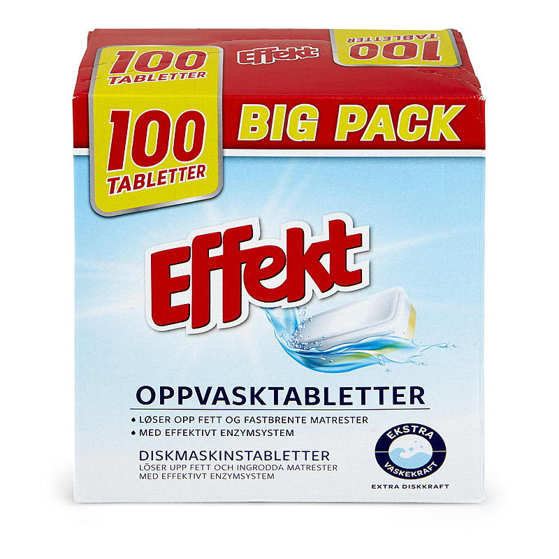 Effekt Maskinoppvask 100 tabl Effekt