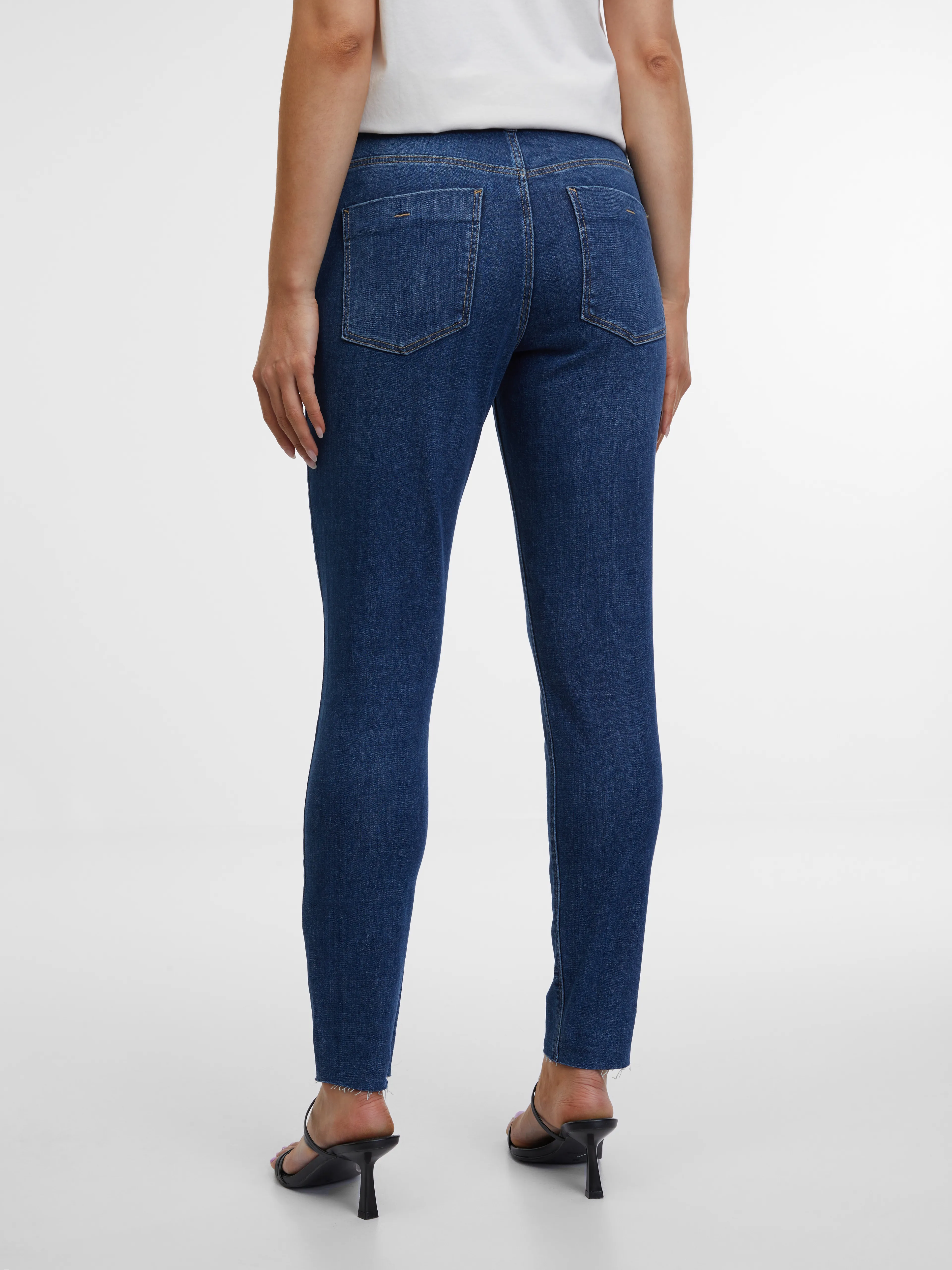 Dunkelblaue Damen-Skinny-Fit-Jeans ORSAY