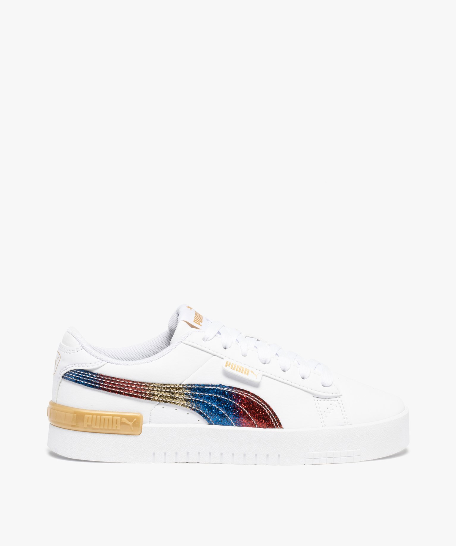 Baskets fille à bande irisée - Puma Jada Olympic blanc | GEMO