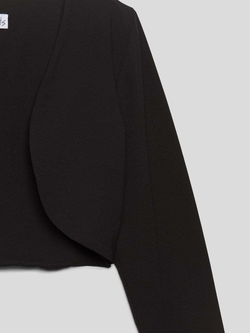 Bolero mit offener Vorderseite in schwarz