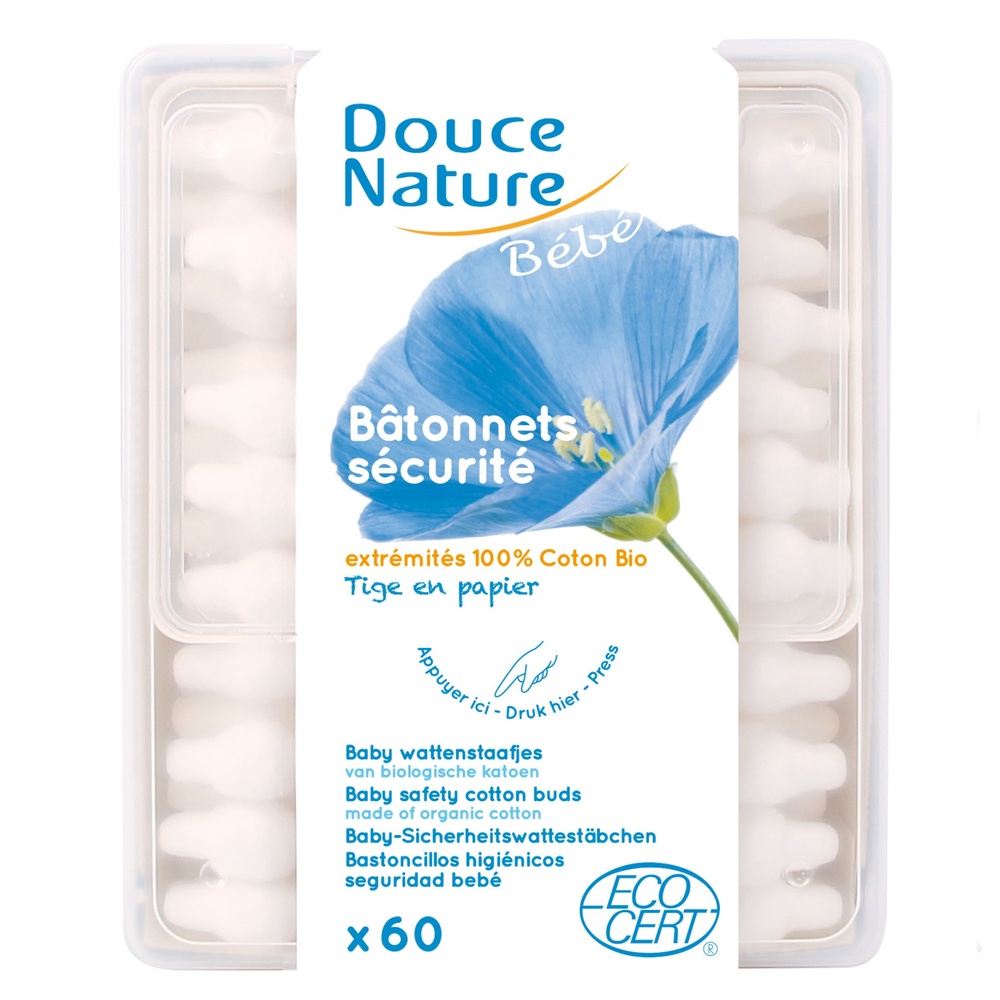 douce nature BATONNETS SECURITE BEBE/60 COTON BEBES