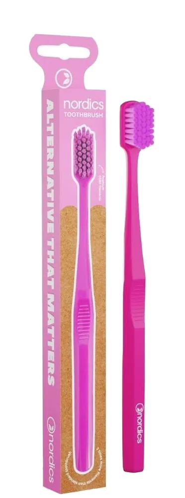 Οδοντόβουρτσα Nordics Biodegradable Pink Pla
