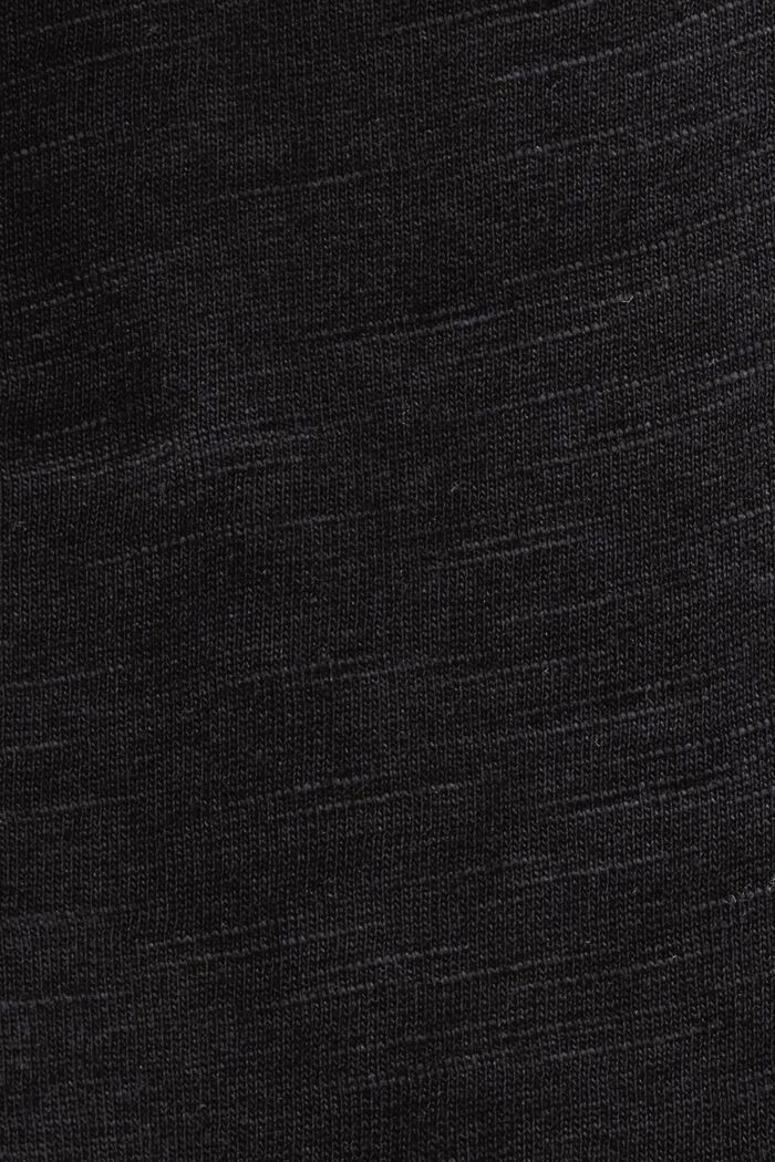Baumwoll-T-Shirt mit Lochstickerei am Ärmel