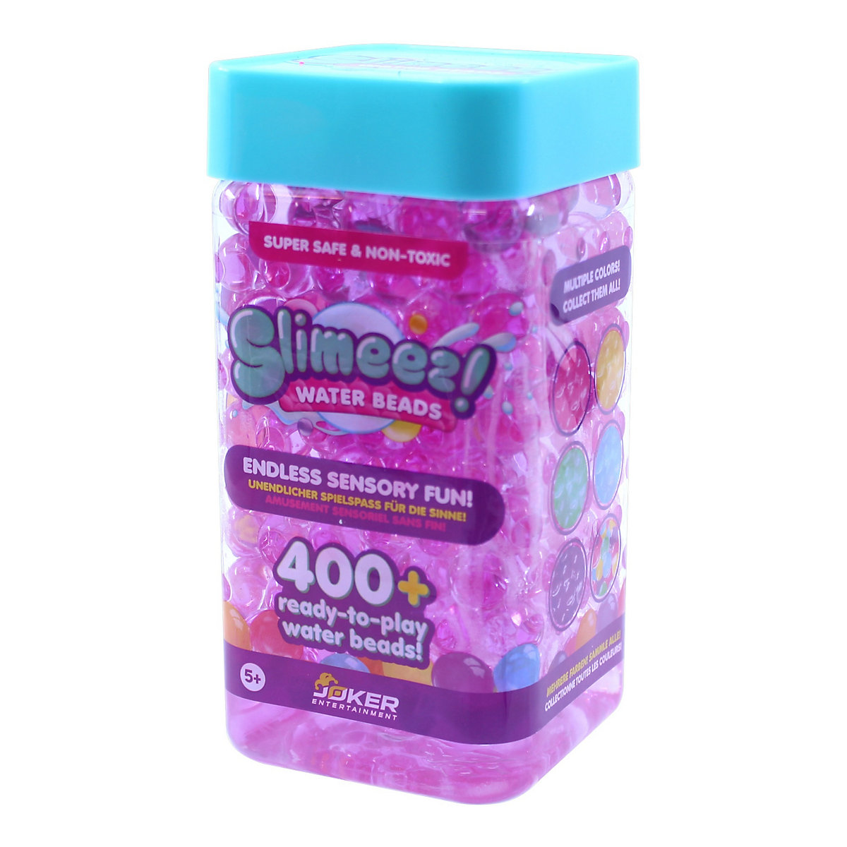 Slimy SLIMEEZ Water Beads - bunte, glitschig-weiche Wasserperlen zum Spielen und Zerdrücken