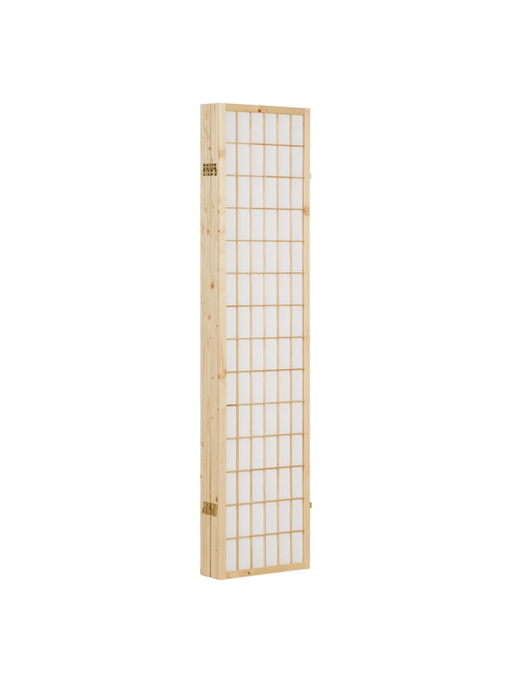 Homestyle4u 6-tlg Paravent in Braun 264x175 günstig kaufen onesize