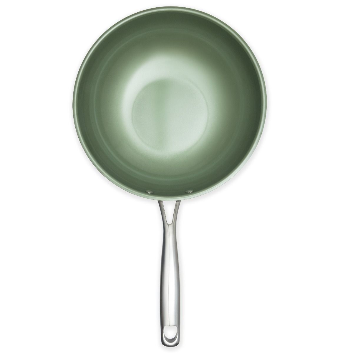 Just Vegan 28 cm  Edelstahl Eco-Wokpfanne