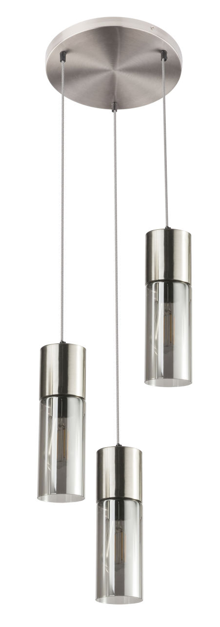 Globo Lighting - ANNIKA - Hängeleuchte Metall Nickel matt, 3x E27