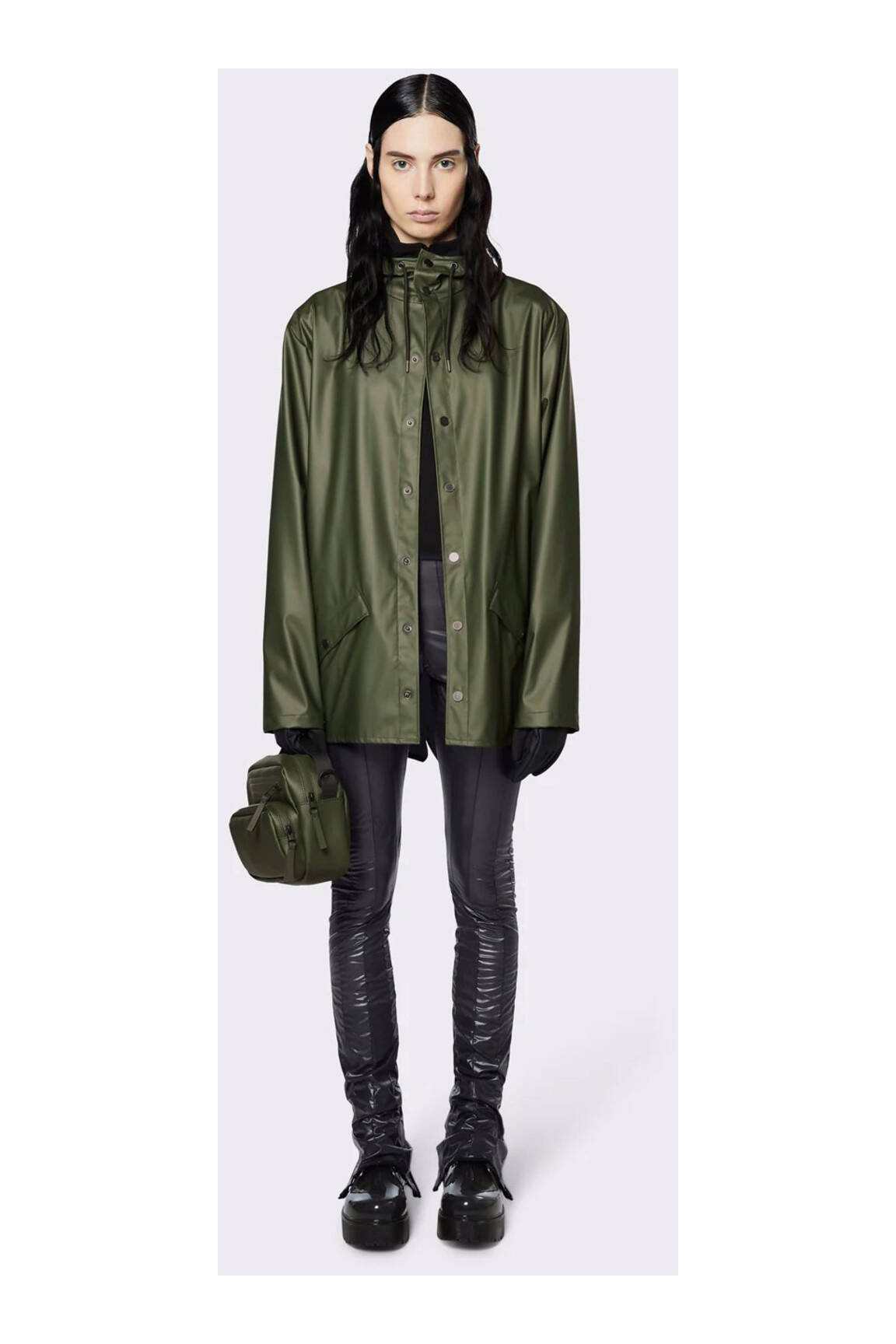 Rains Impermeables Trenchs Unisexe couleur vert