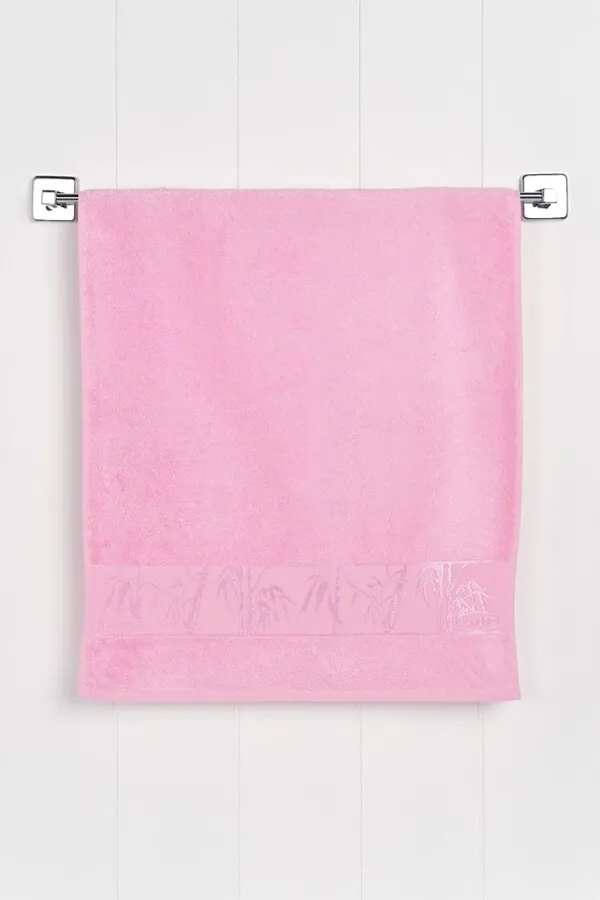 FAVORA  Nurpak Bambus-Gesichtshandtuch 50 x 90 – Rosa