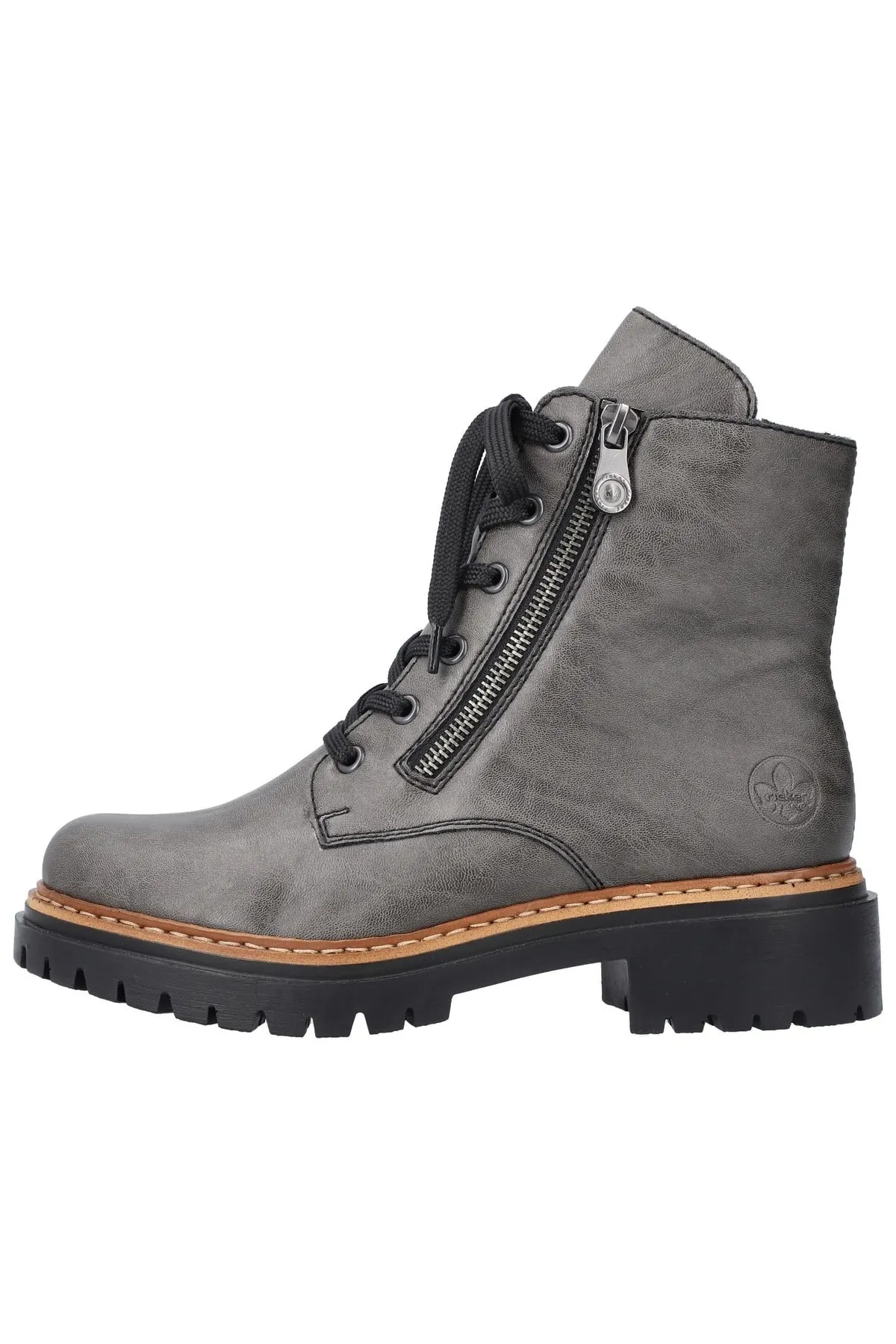 Rieker  Stiefelette - Grau - Blockabsatz