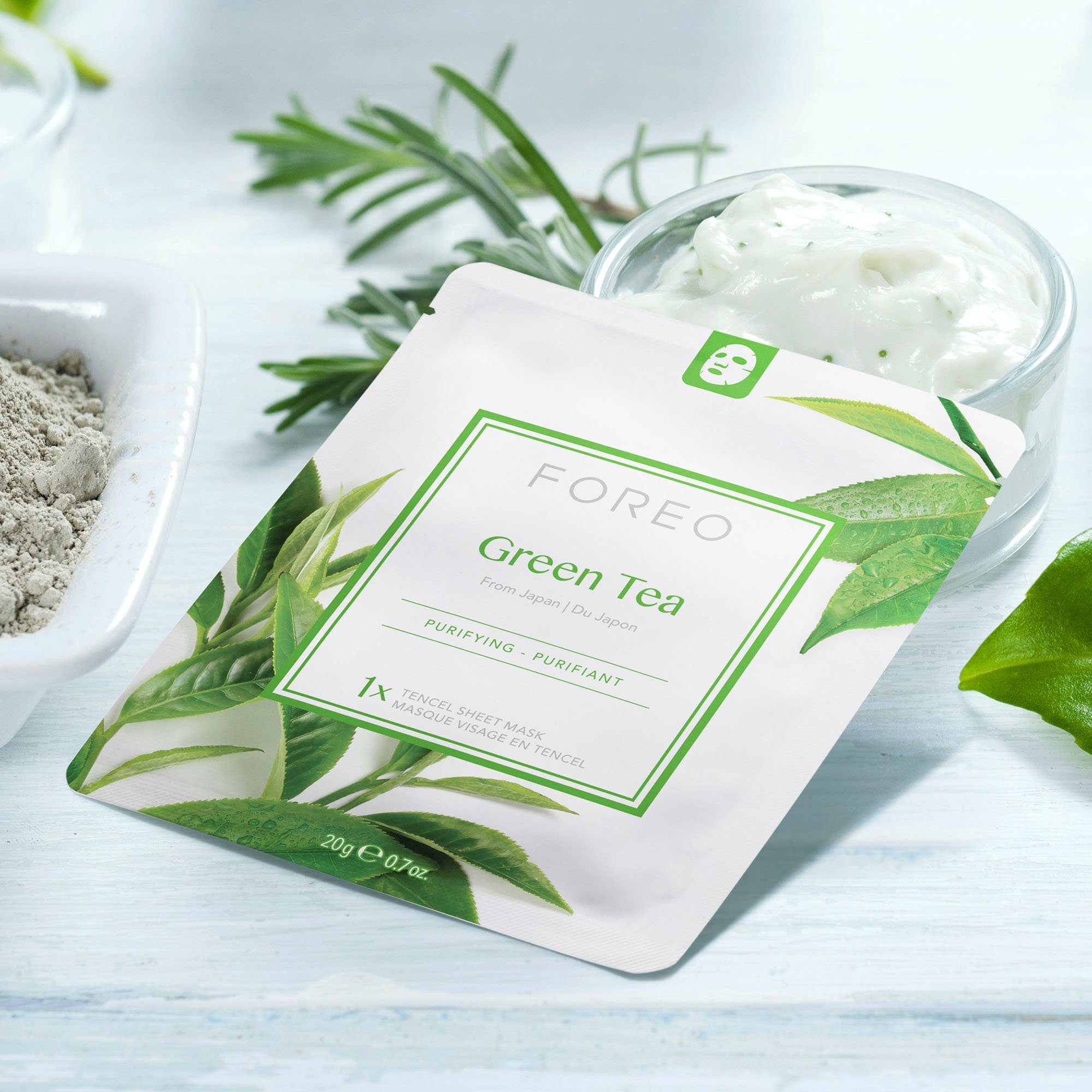 FOREO Gesichtsmaske Farm To Face Collection Sheet Masks Green Tea