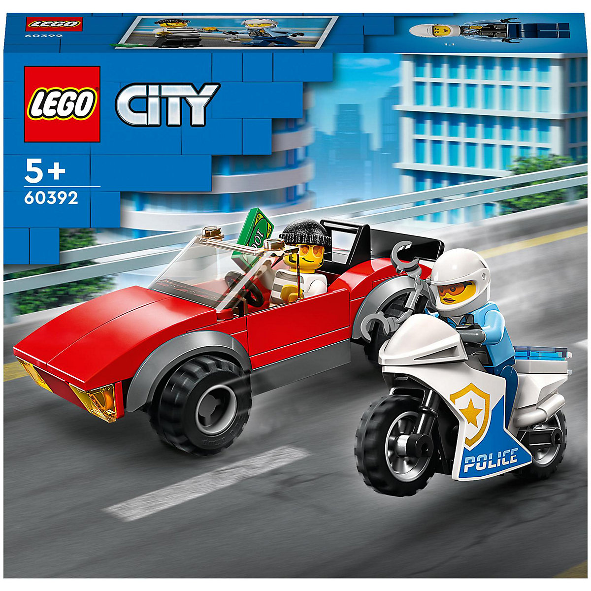 LEGO® City 60392 Verfolgungsjagd mit dem Polizeimotorrad