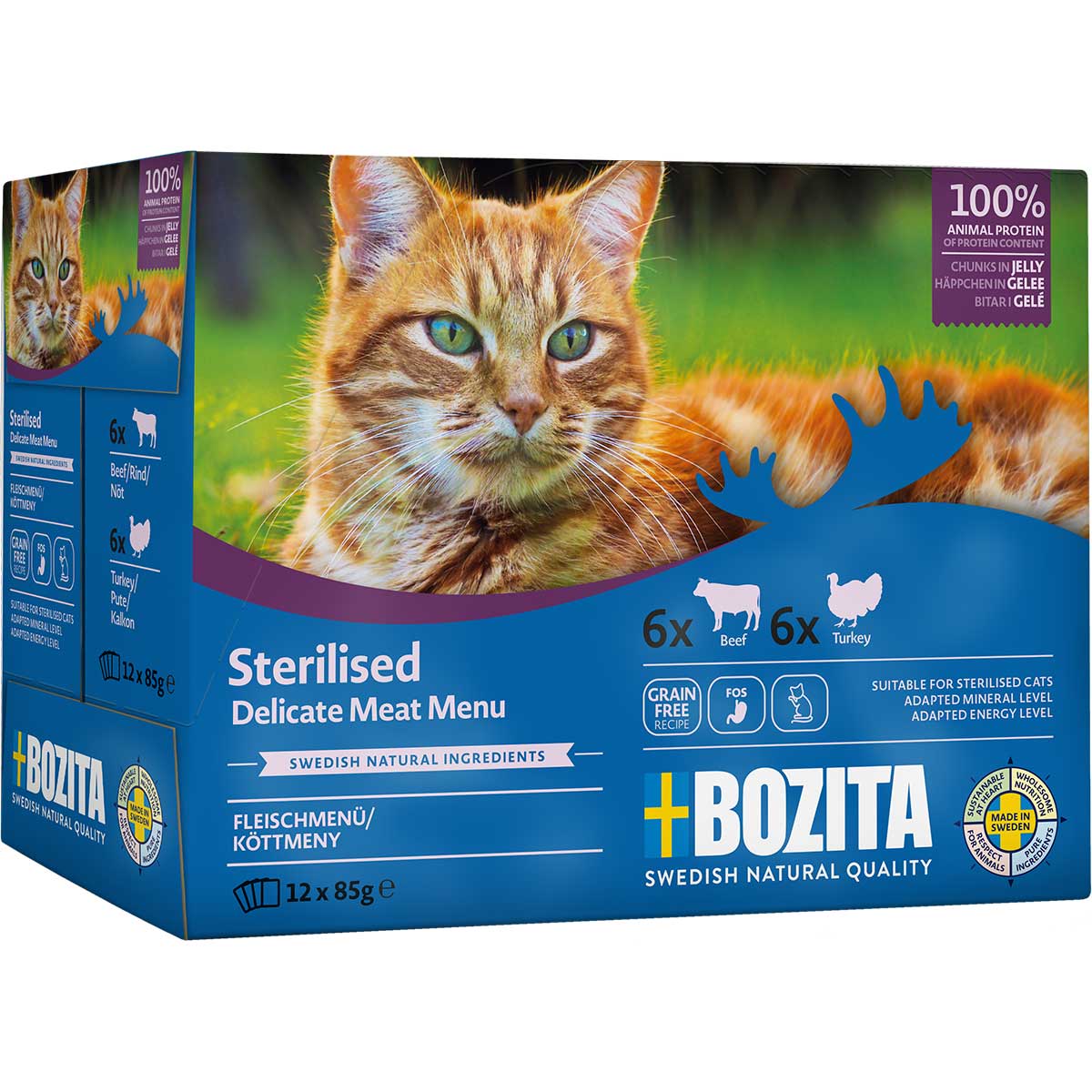 Bozita Sterilised Fleischmenü in Gelee 12x85g kaufen bei ZooRoyal