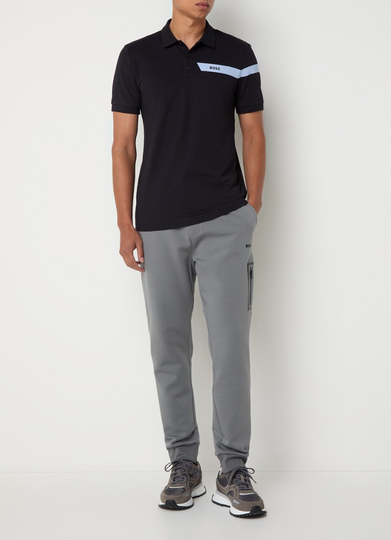 Polo HUGO BOSS Paule slim fit com logotipo