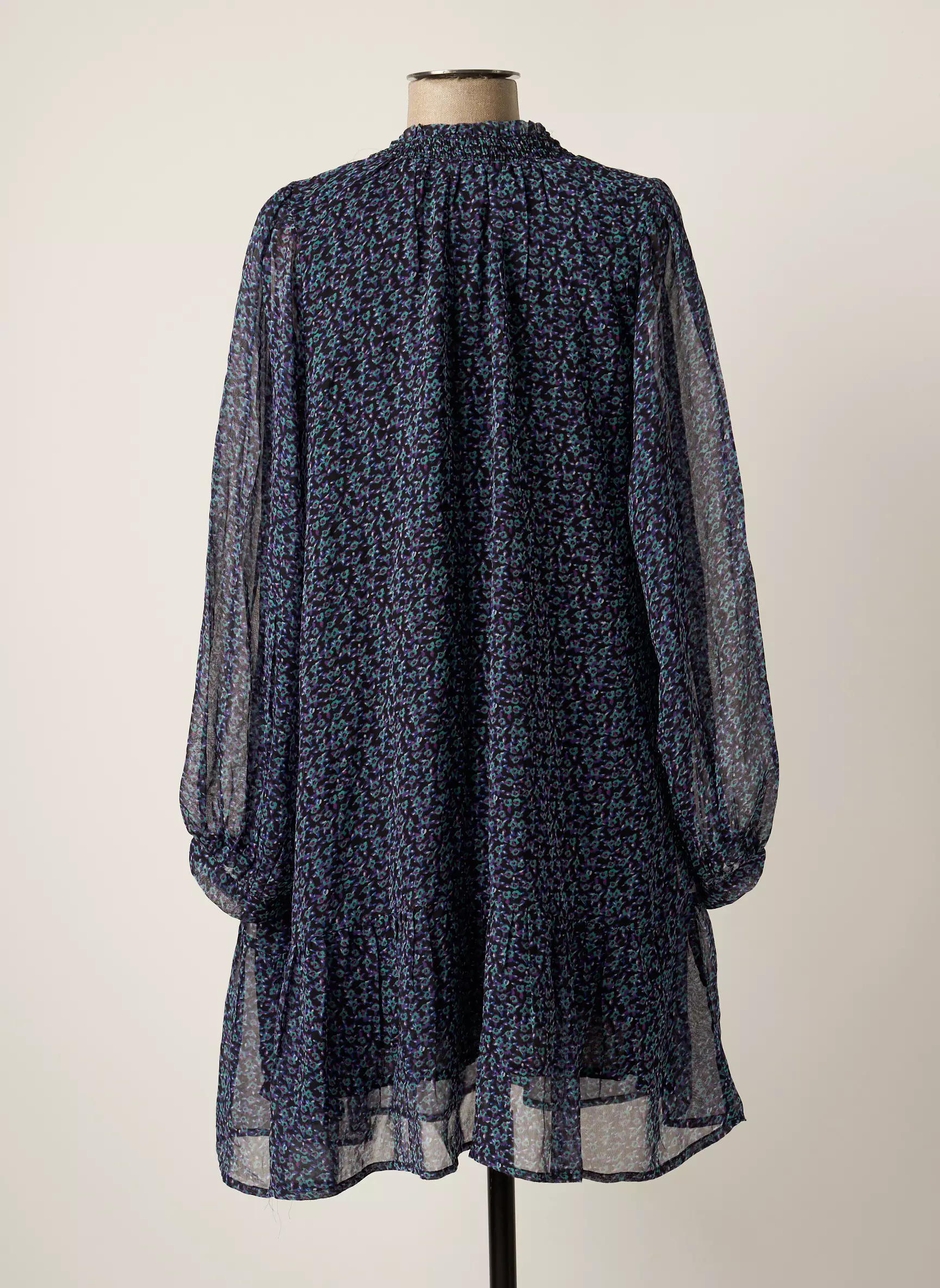 An Ge Robes Mi Longues Femme couleur noir