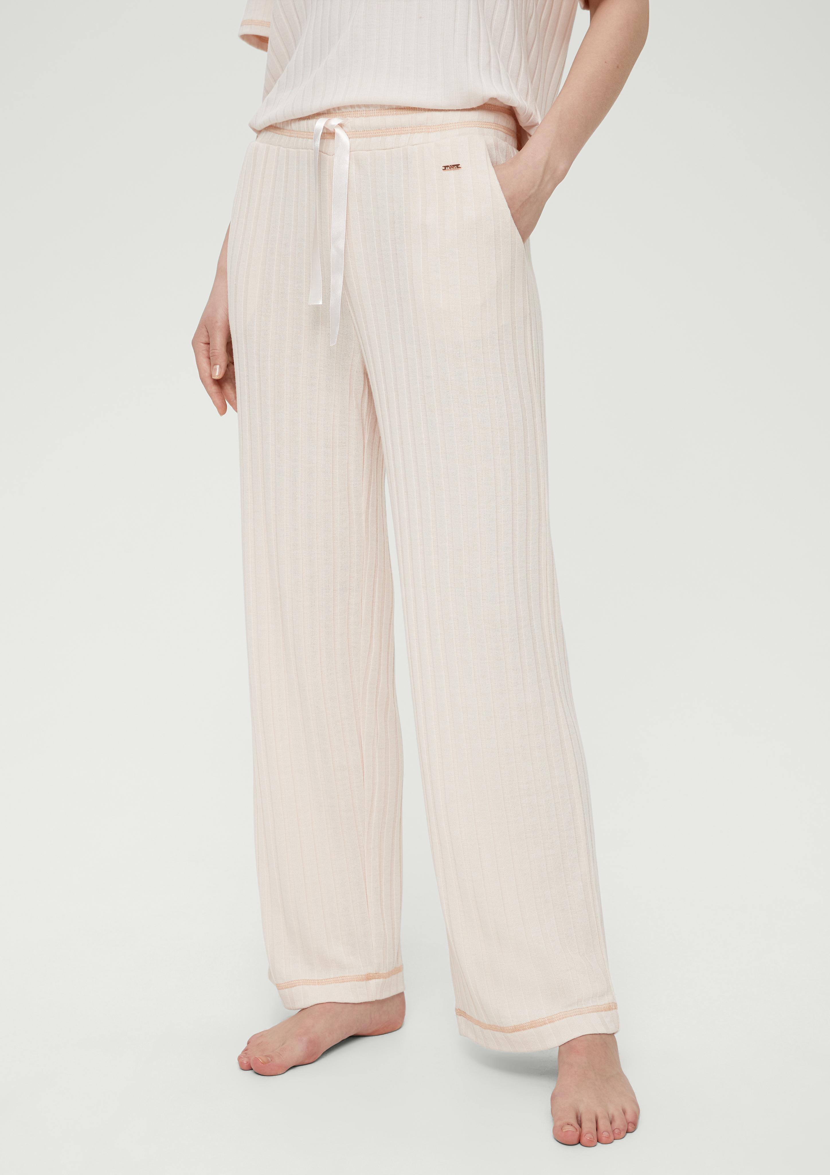 Pyjamahose aus Rippware  6007045-8024