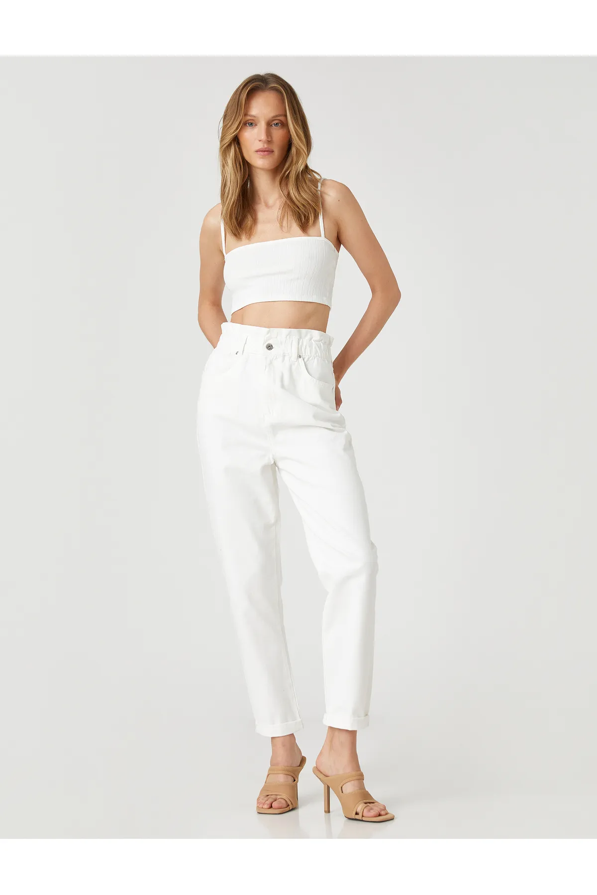 Koton  Crop Tank Top mit dünnen Trägern