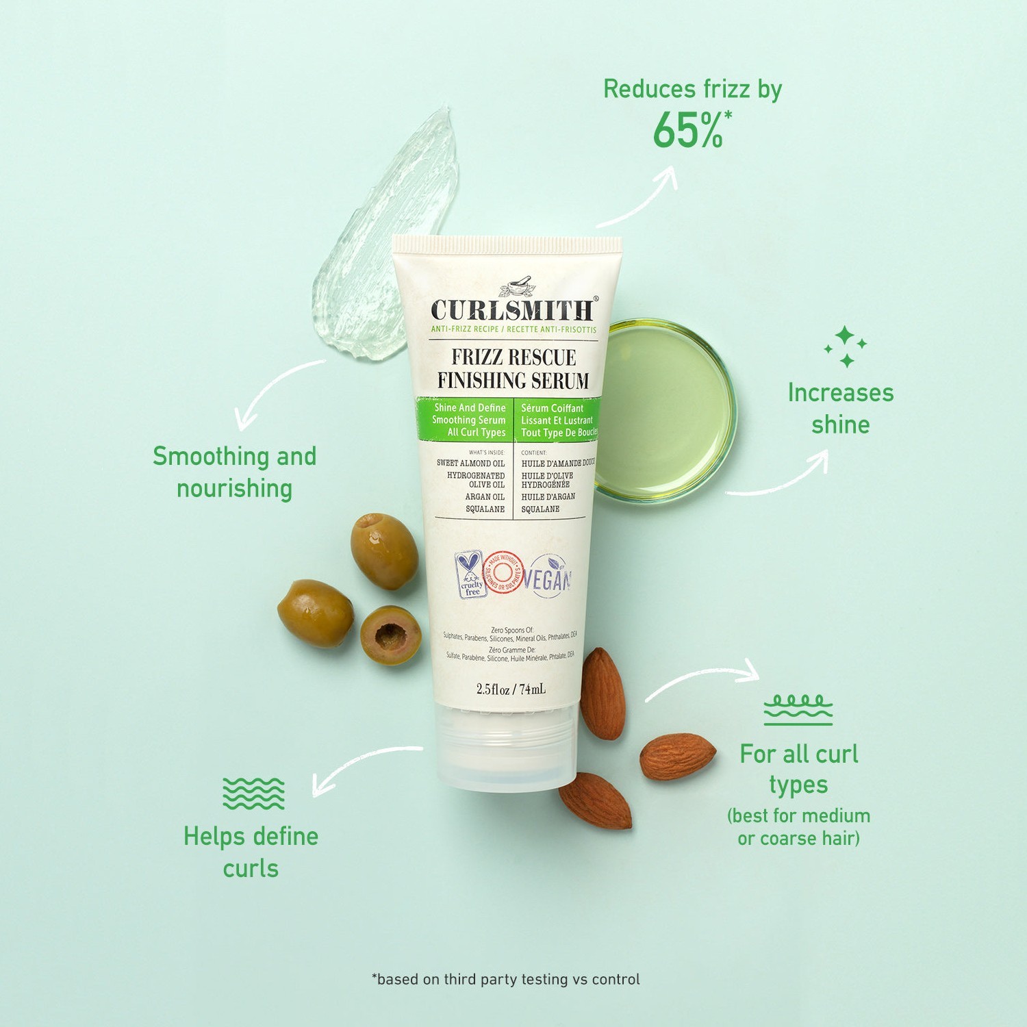 Curlsmith Frizz Rescue Finishing Serum