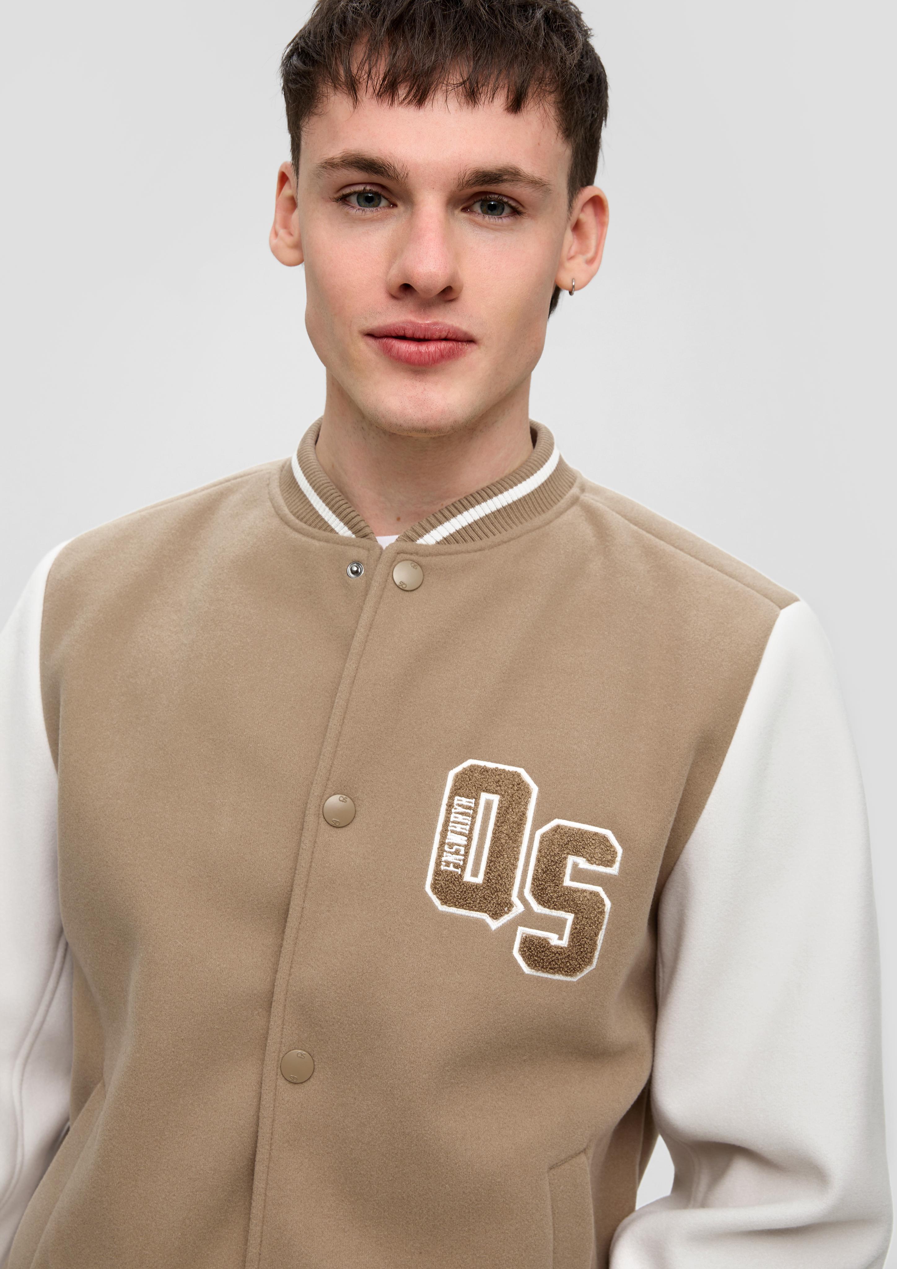 College-Jacke mit Frottee-Logo  2145739-8470
