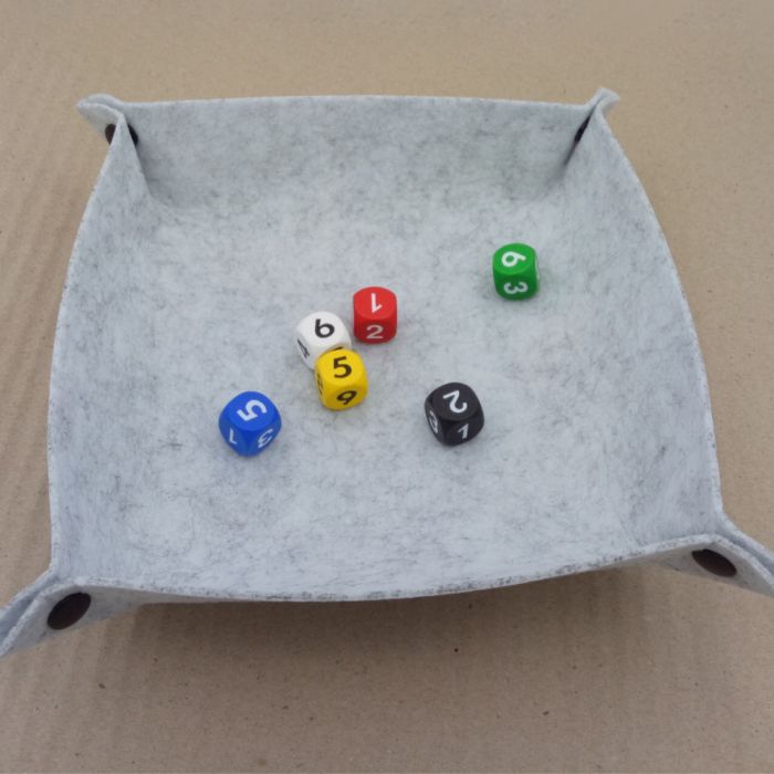 Würfelteller Dicetray aus Filz