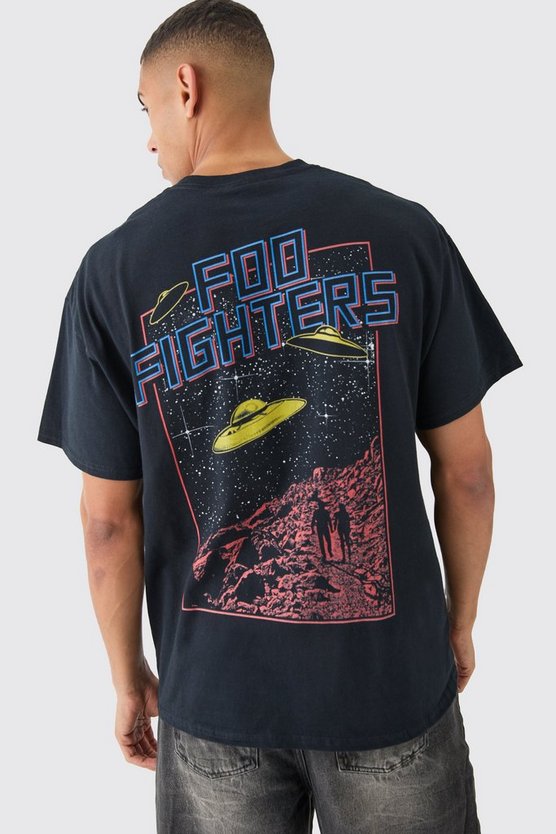 Oversize T-Shirt mit lizenziertem Foo Fighters Print
