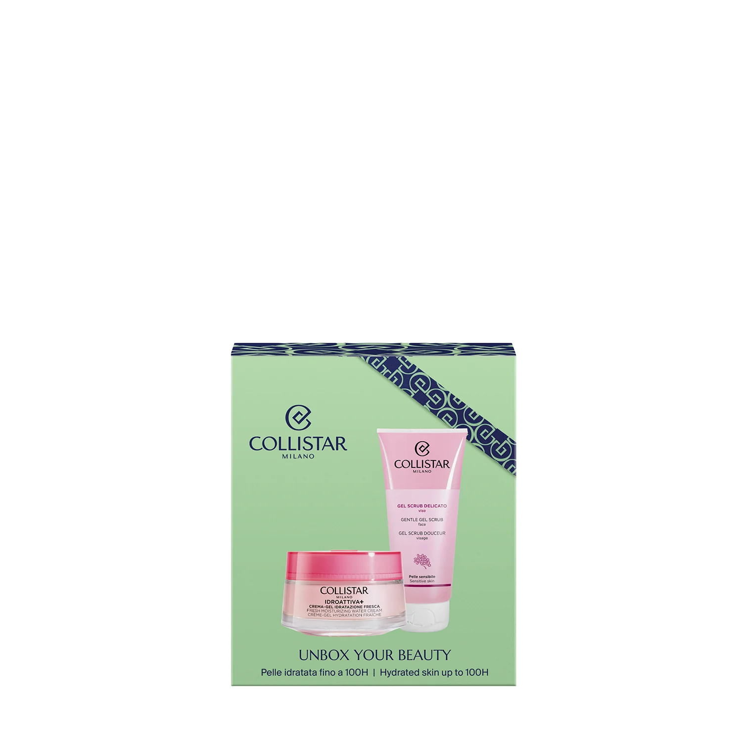Idroattiva+ Fresh Hydration Cream-Gel-sett - Fuktighetsgivende sett, fuktighetsgivende dagkrem, ansiktsrensende gel