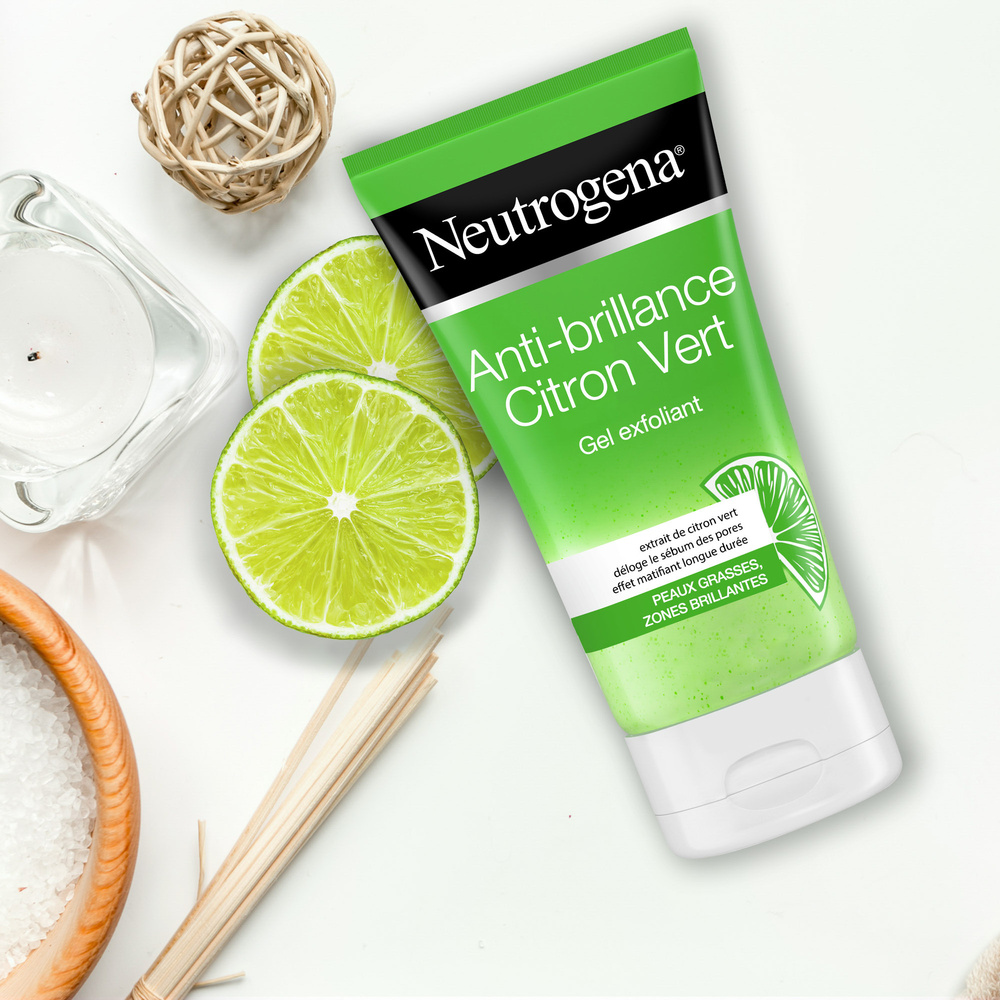neutrogena Neutrogena Gel oyant Exfoliant Visage, Anti-Brillance, Citron Vert, 150 ml Soin visage
