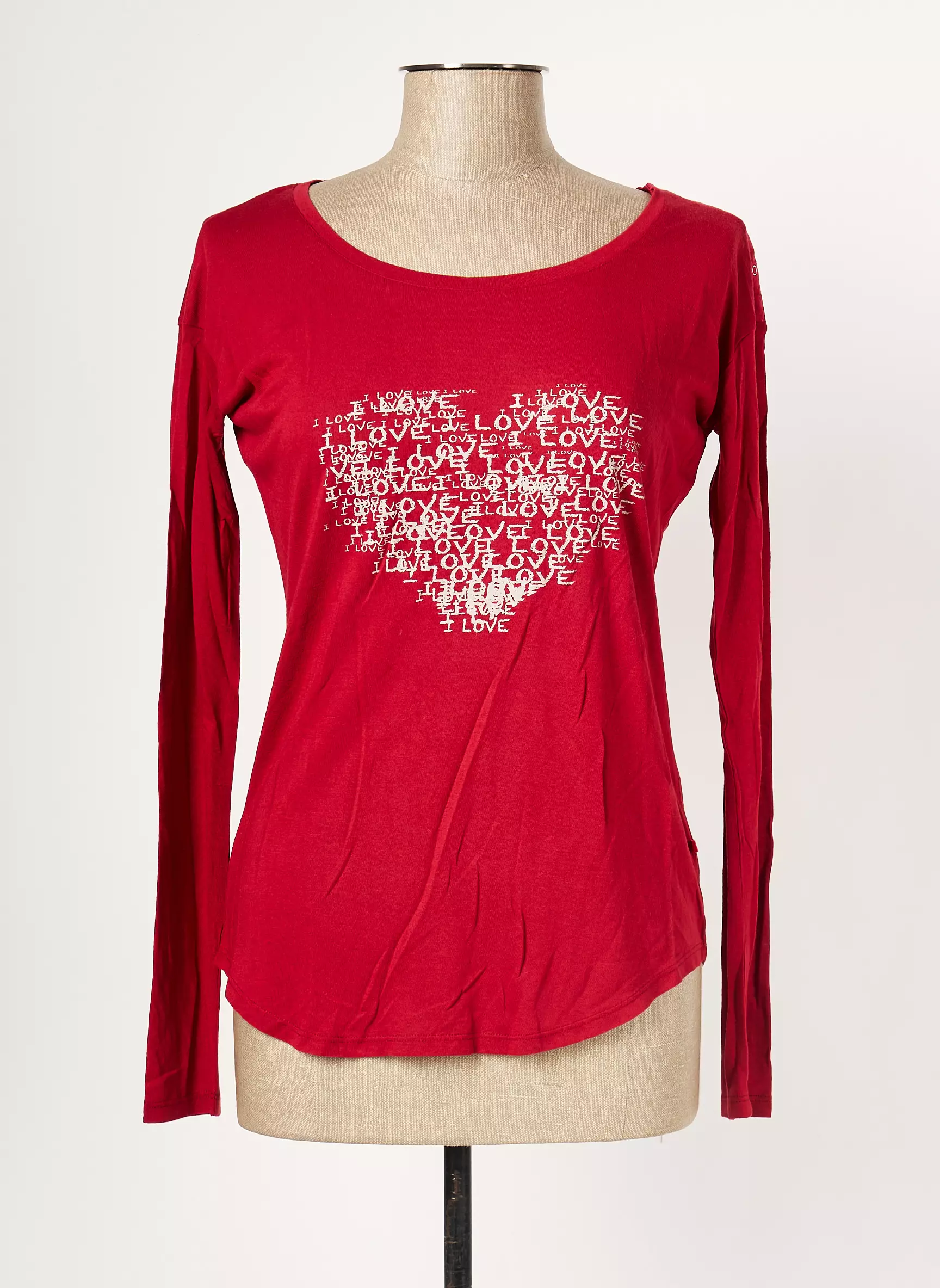 I Love My T S Tshirts Femme couleur rouge