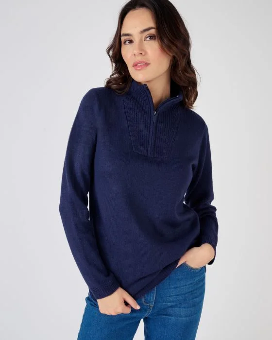 Pull col camionneur zippé