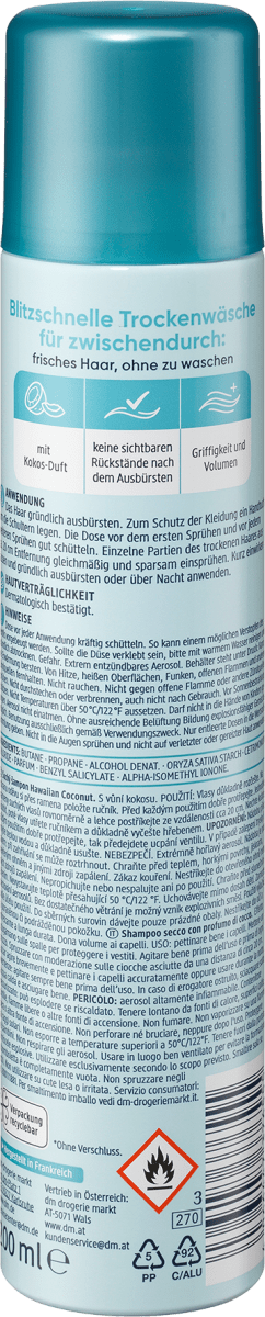 Trockenshampoo Hawaiian Coconut, 200 ml
