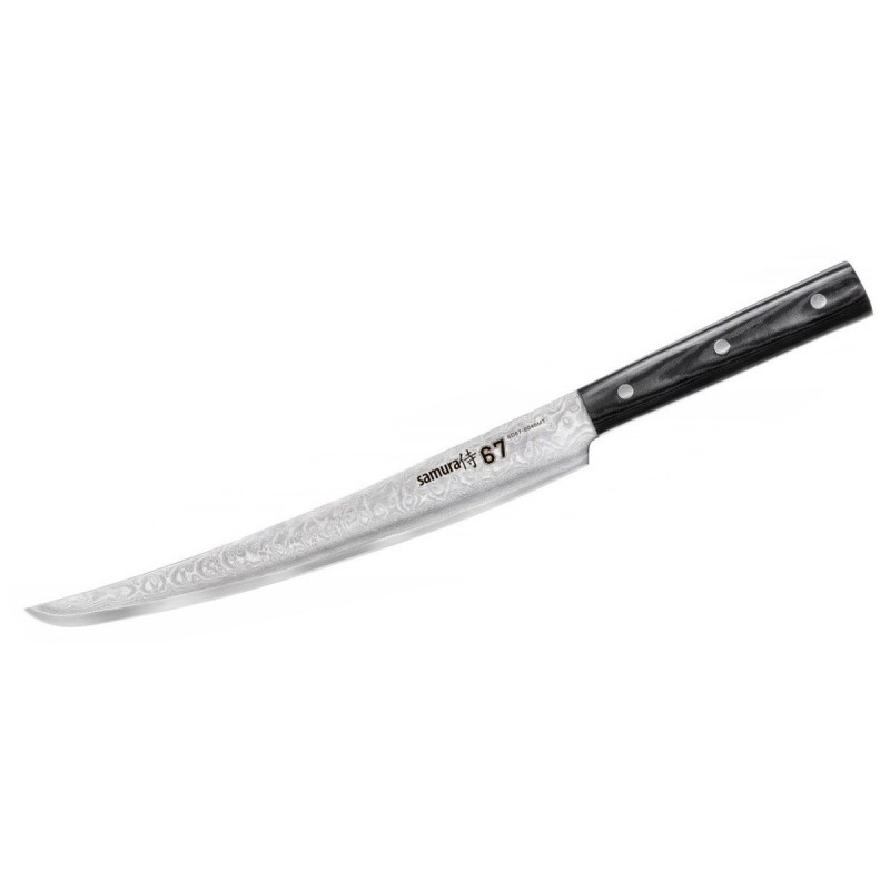 Samura Damascus 67, Filetmesser mit Tanto-Klinge. 23 cm